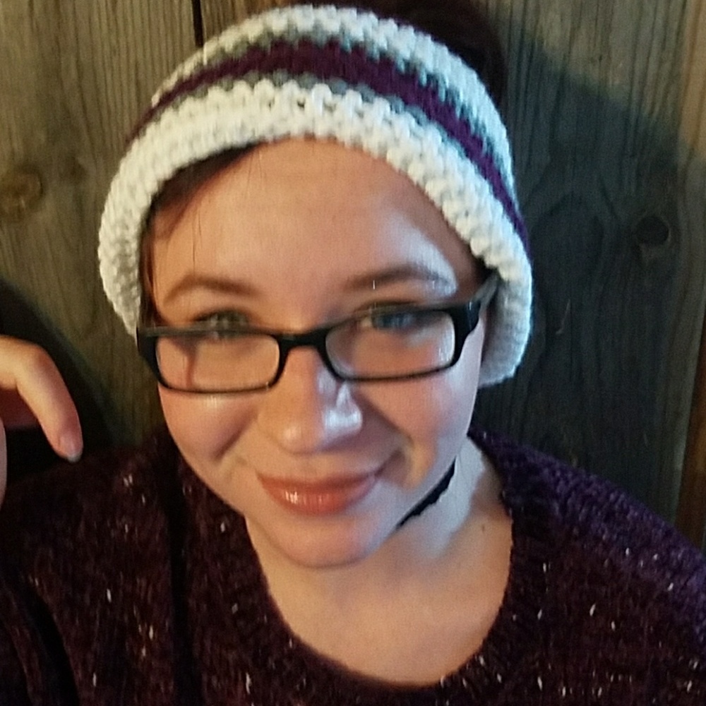 Messy bun hat